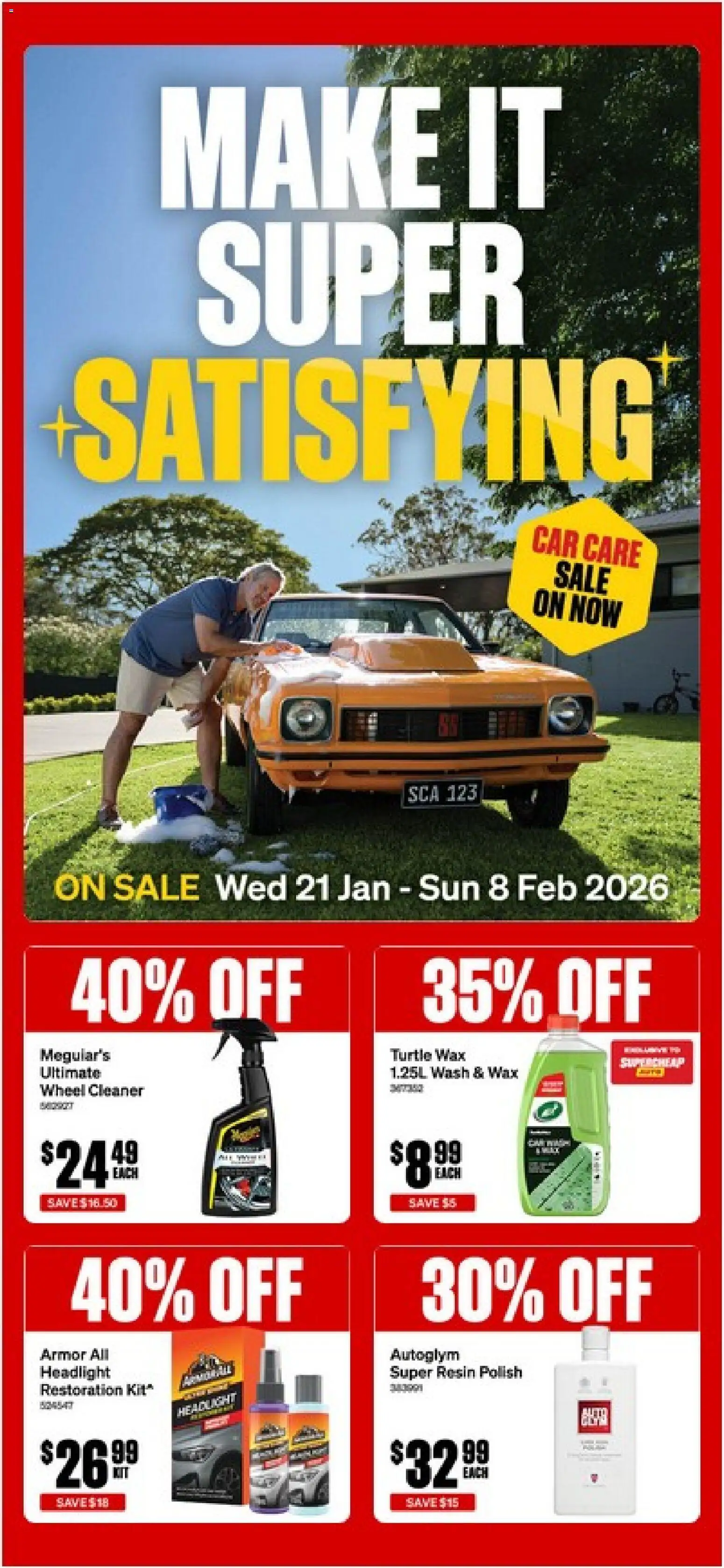 Supercheap Auto Catalogue - page 1- valid from 21/01/2026