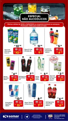 Pré-visualização Semar Supermercado - Ofertas Especial Bebidas Não Alcoólicas válida a partir de 16/09/2025