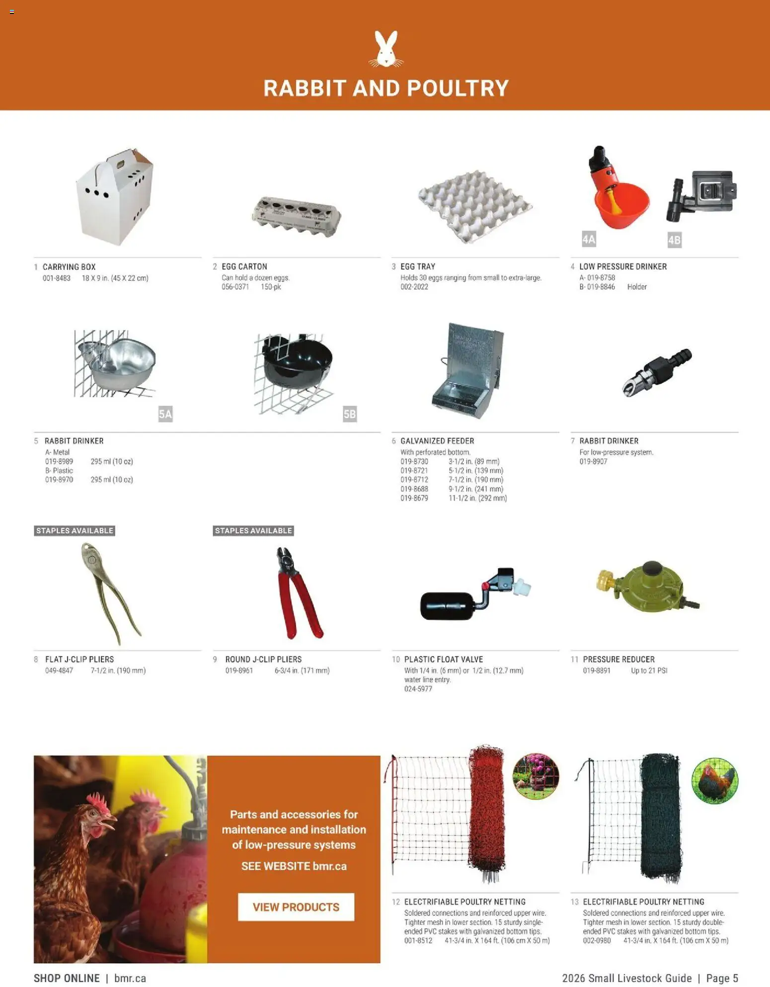 BMR - Agrizone - 2026 Small Livestock Guide - page 5- valid from Feb 6, 2026