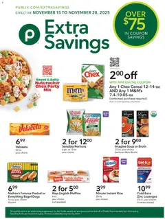 Preview Publix Extra Savings valid from 11/15/2025
