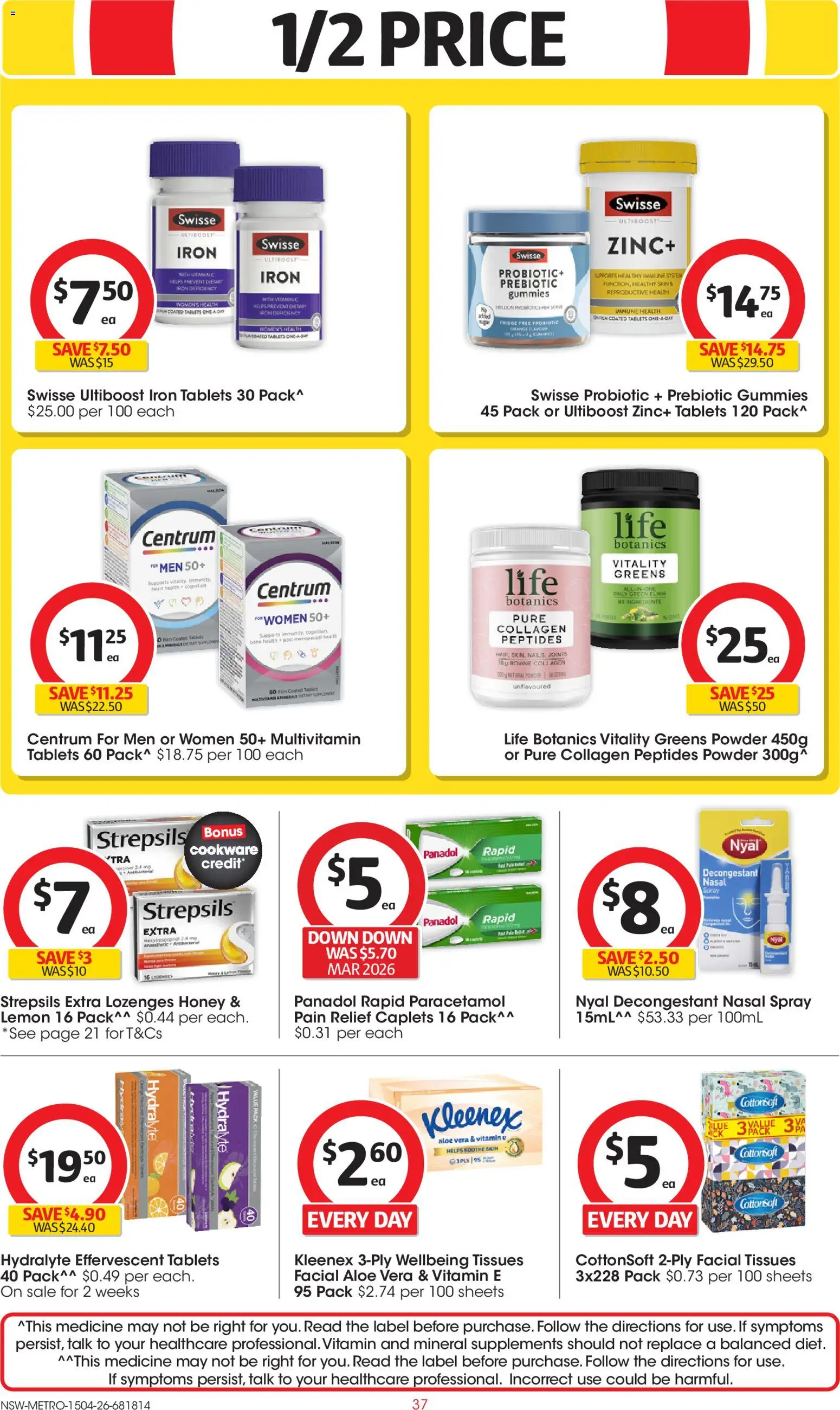 Coles catalogue  - page 37- valid from 15/04/2026
