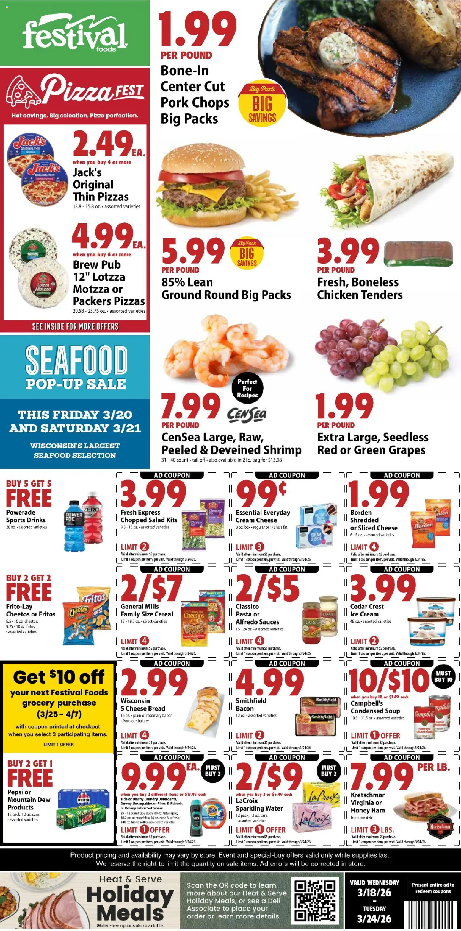 Festival Foods Weekly Ad - page 1- valid from 03/18/2026