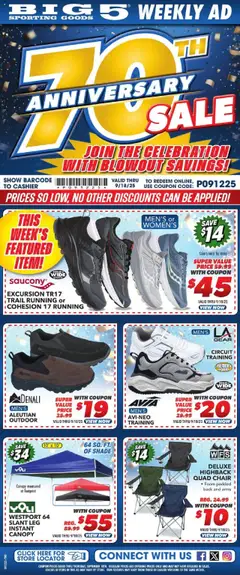 Preview Big 5 Sporting Goods Weekly Ad valid from 09/12/2025