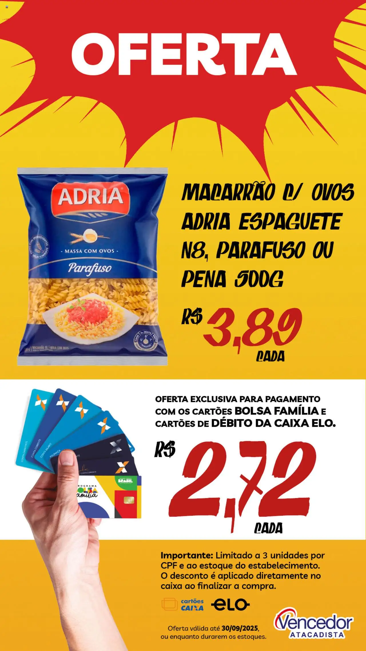Vencedor Atacadista - Ofertas da semana - página 1- válido a partir de 08/09/2025
