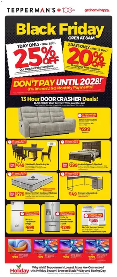 Preview Tepperman's - Black Friday  valid from Nov 27, 2025