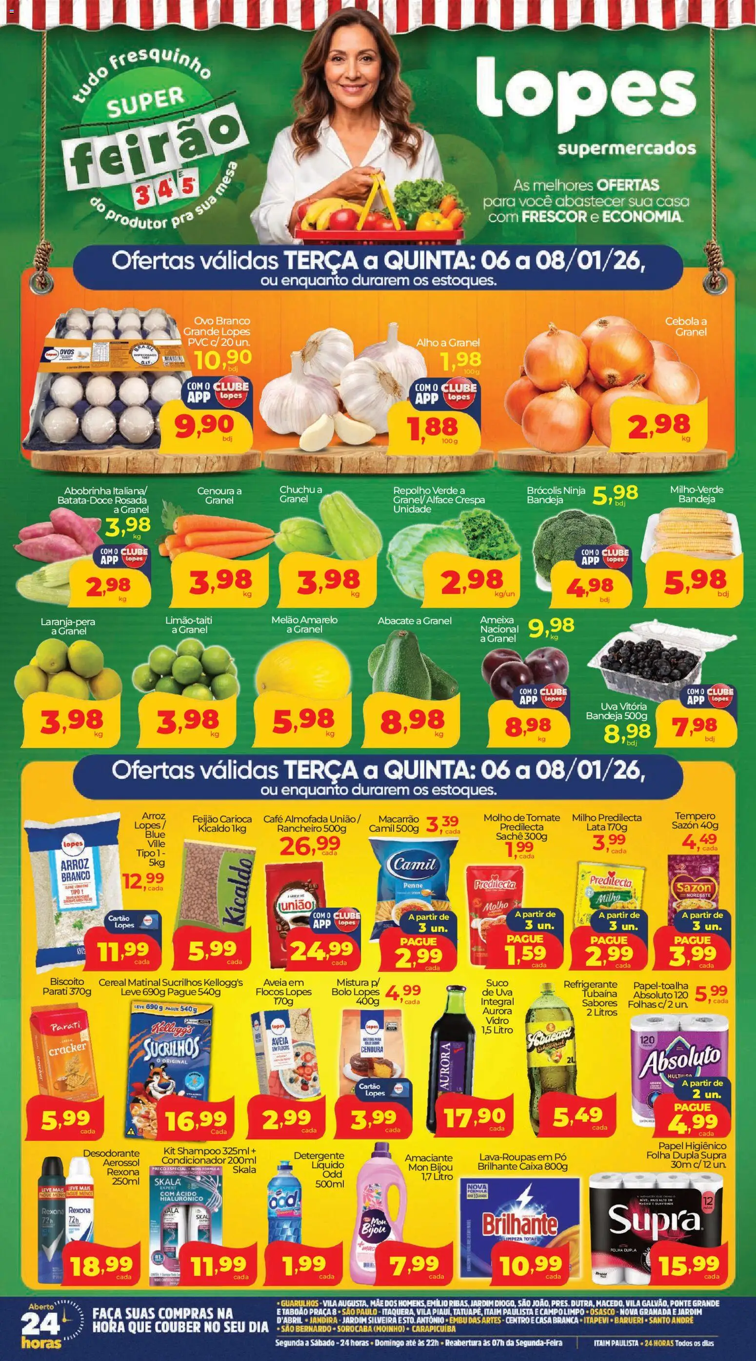 Lopes Supermercados - Ofertas da semana  - página 1- válido a partir de 06/01/2026
