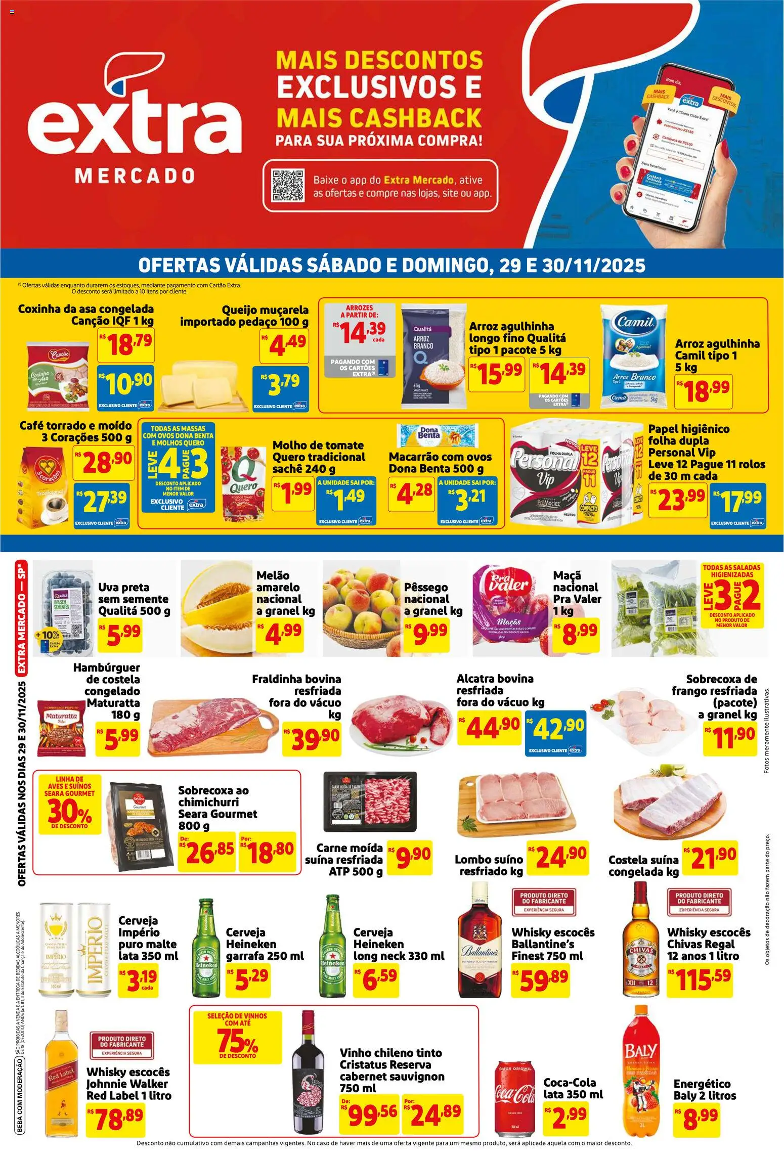 Extra - Ofertas da semana  - página 1- válido a partir de 29/11/2025
