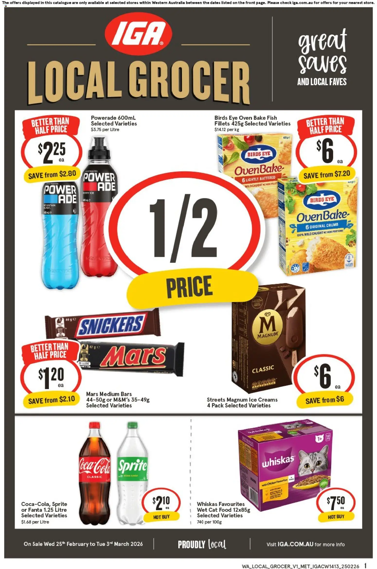 IGA Local Grocer WA - page 1- valid from 25/02/2026