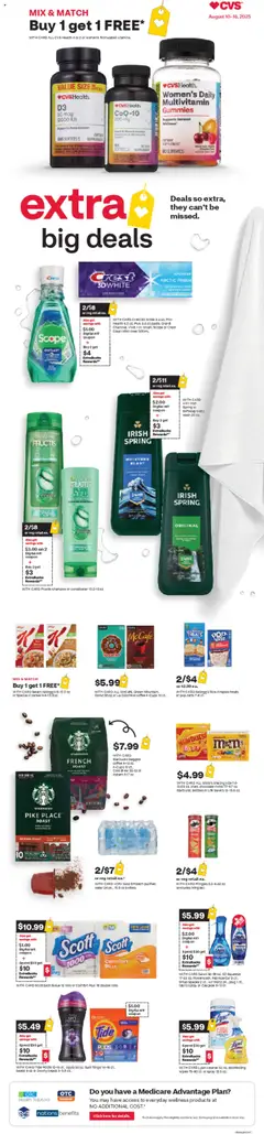 Preview CVS Pharmacy Weekly Ad valid from 08/10/2025