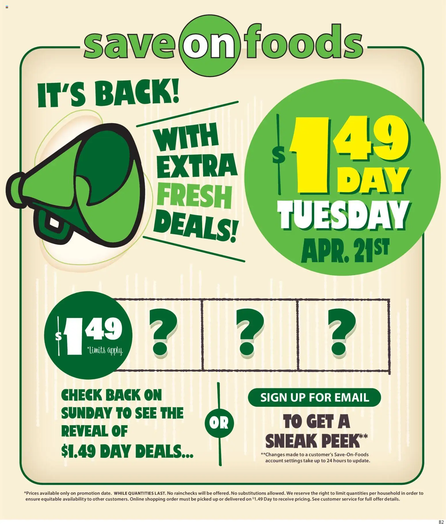 Save on foods weekly flyer / circulaire - page 1- valid from Apr 16, 2026