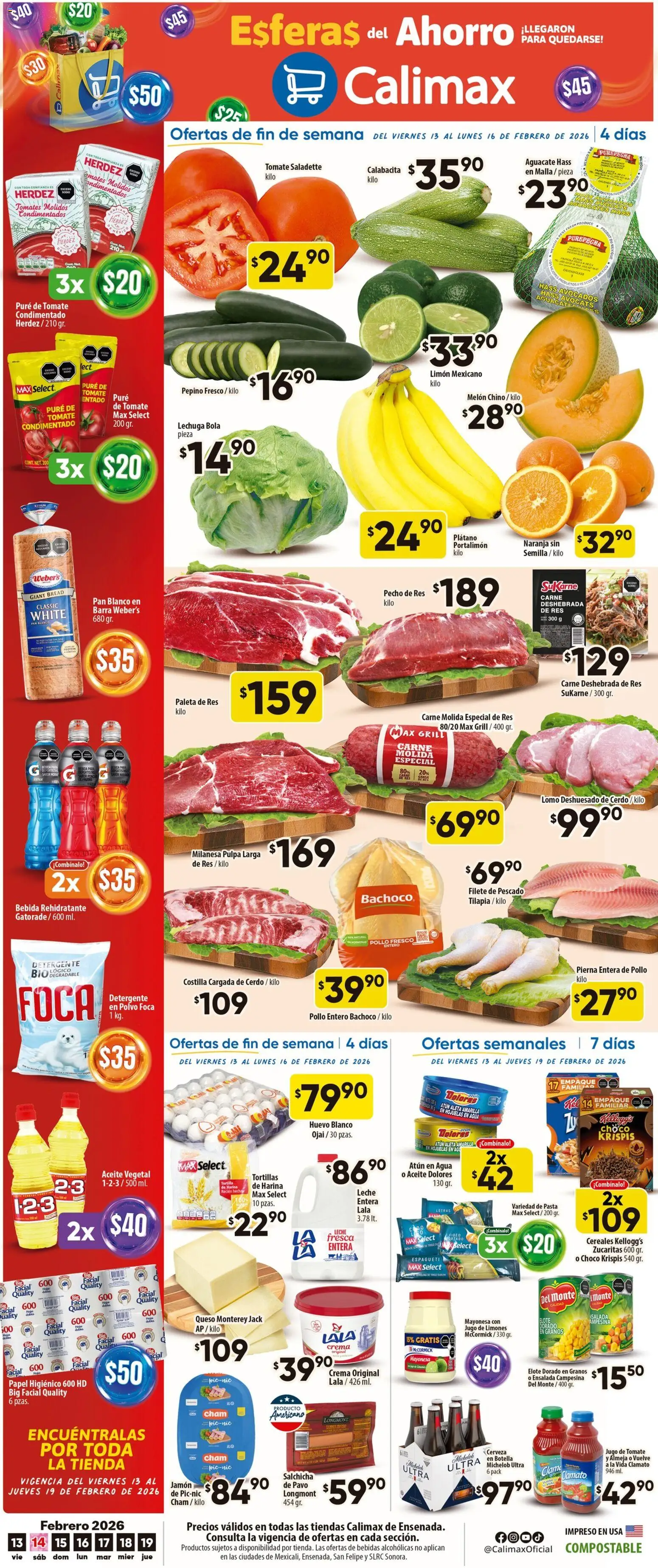 Calimax folleto Ensenada - página 1- válido desde 13/02/2026