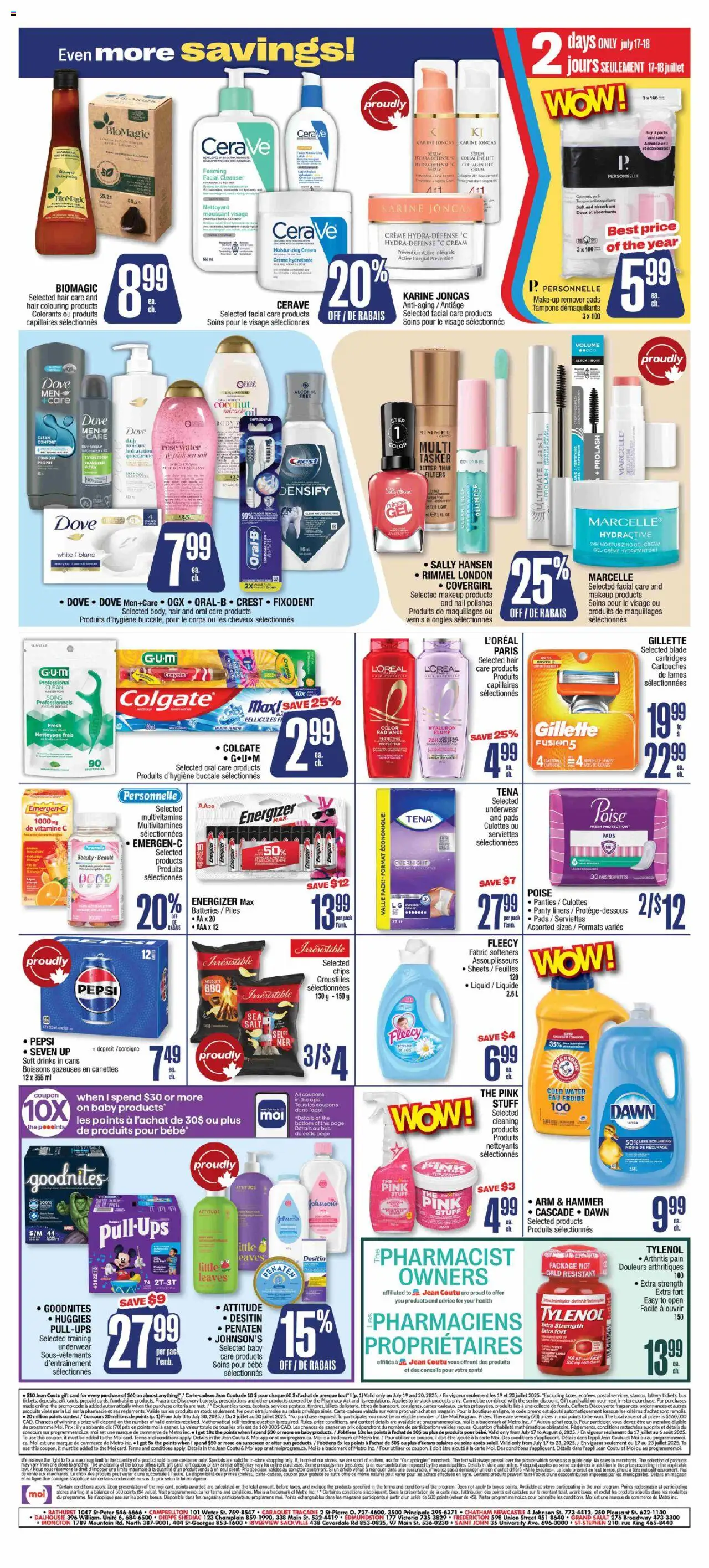 Jean Coutu weekly flyer - page 2- valid from Jul 17, 2025