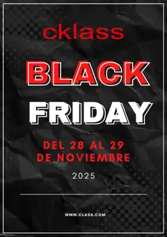 Cklass Black Friday válido desde 28/11/2025
