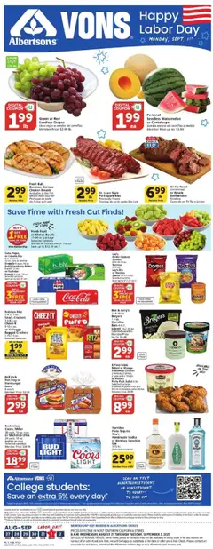 Preview Vons Weekly Ad valid from 08/27/2025