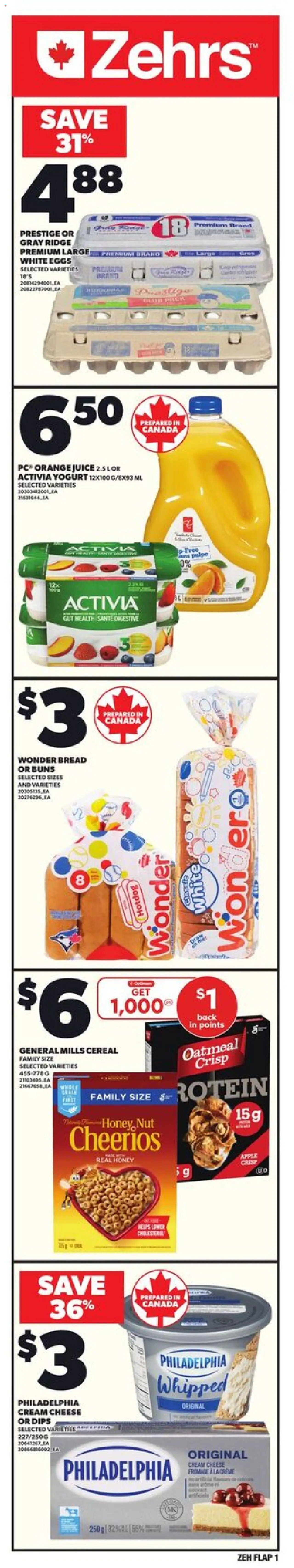 Zehrs weekly flyer / circulaire - page 1- valid from Sep 18, 2025