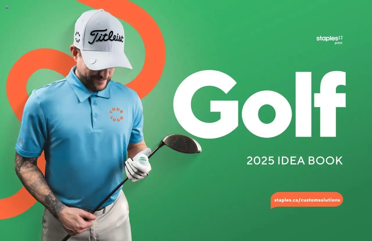 Staples - Golf 2025 idea book - page 1- valid from Mar 14, 2025