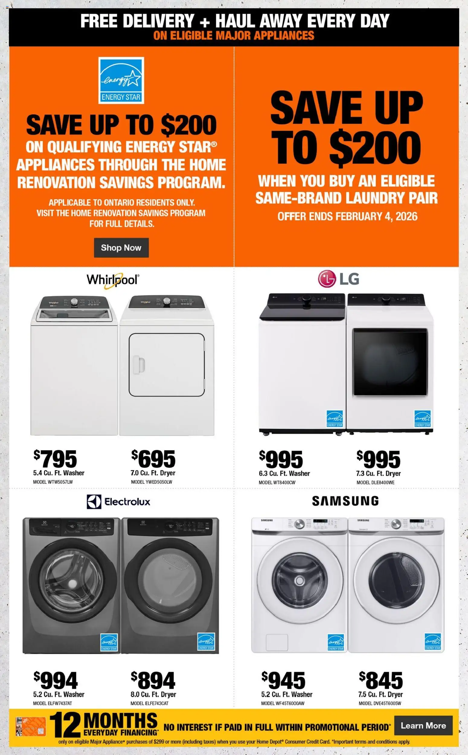 Home Depot weekly flyer / circulaire - page 7- valid from Jan 15, 2026