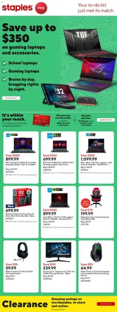Preview Staples weekly flyer / circulaire valid from Sep 12, 2025