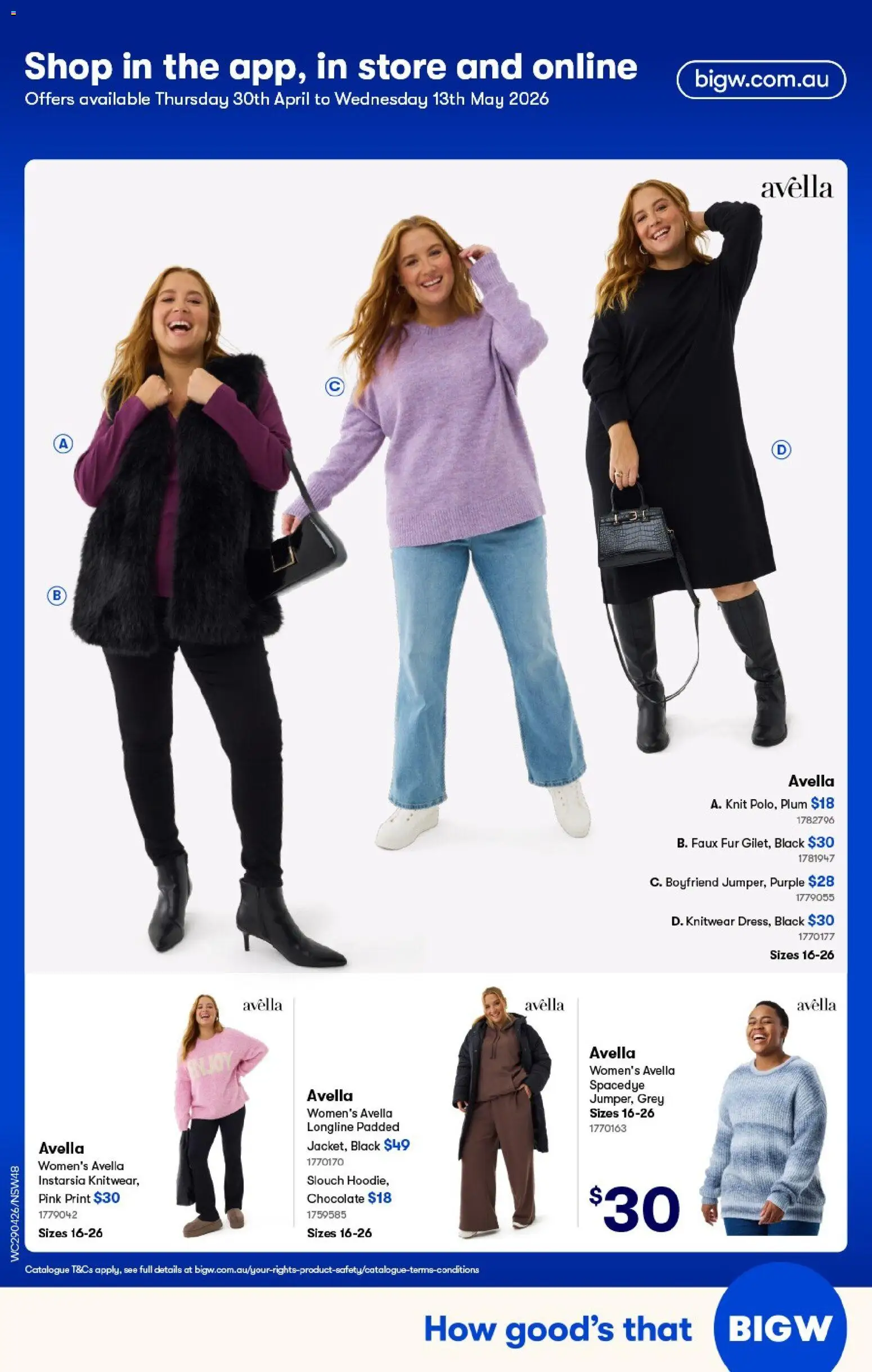 Woolworths catalogue  - page 48- valid from 29/04/2026