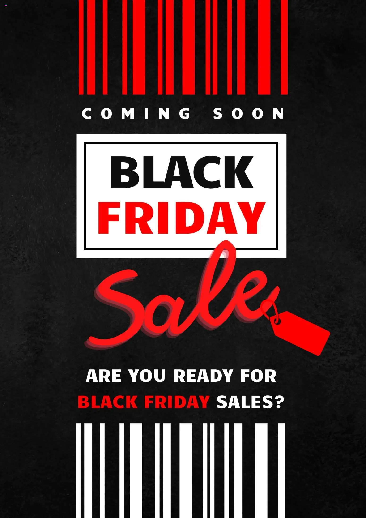 Black Woods Black Friday Notice - page 1- valid from 31/10/2025