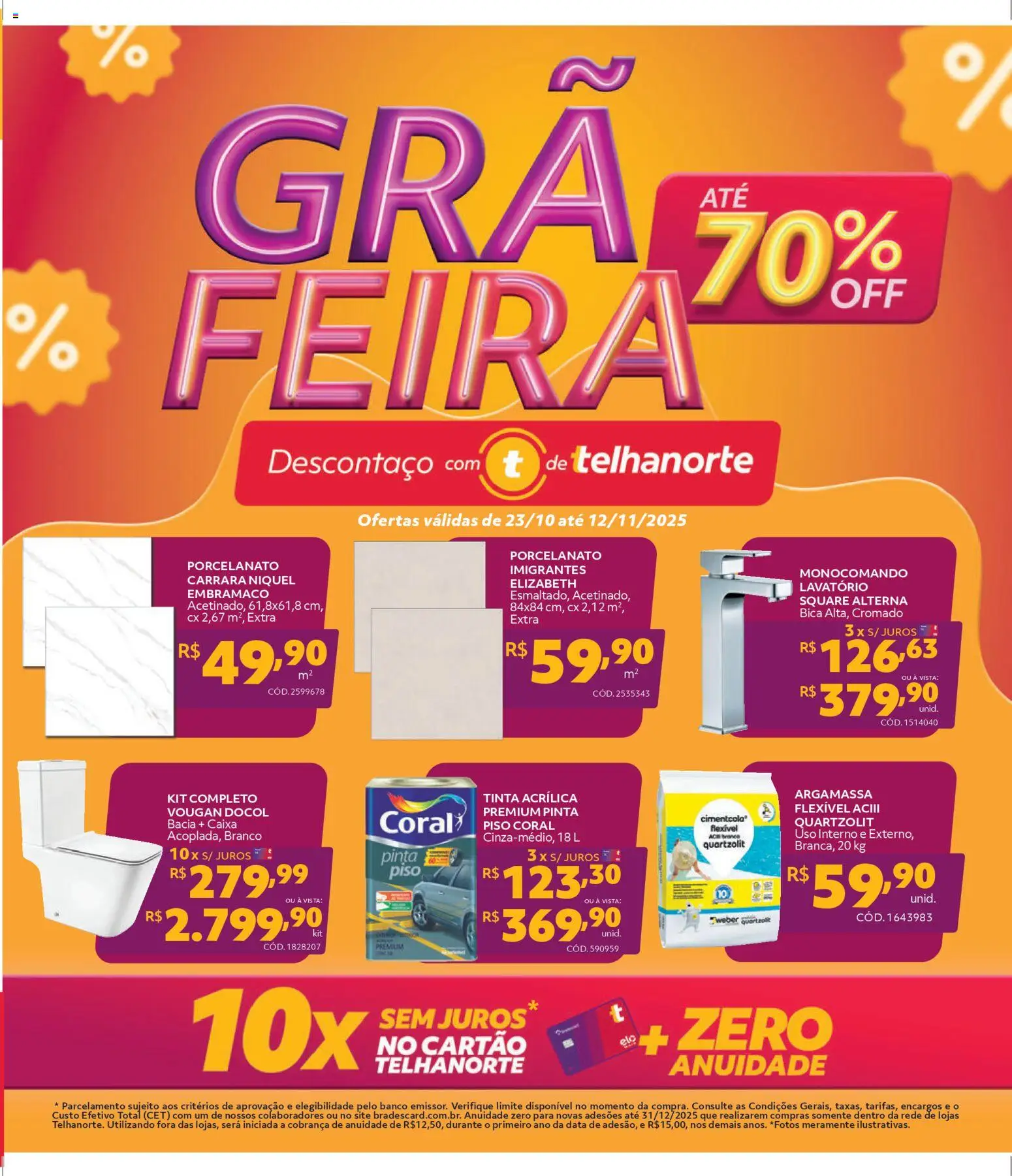 Telhanorte - Ofertas atuais - página 1- válido a partir de 23/10/2025

