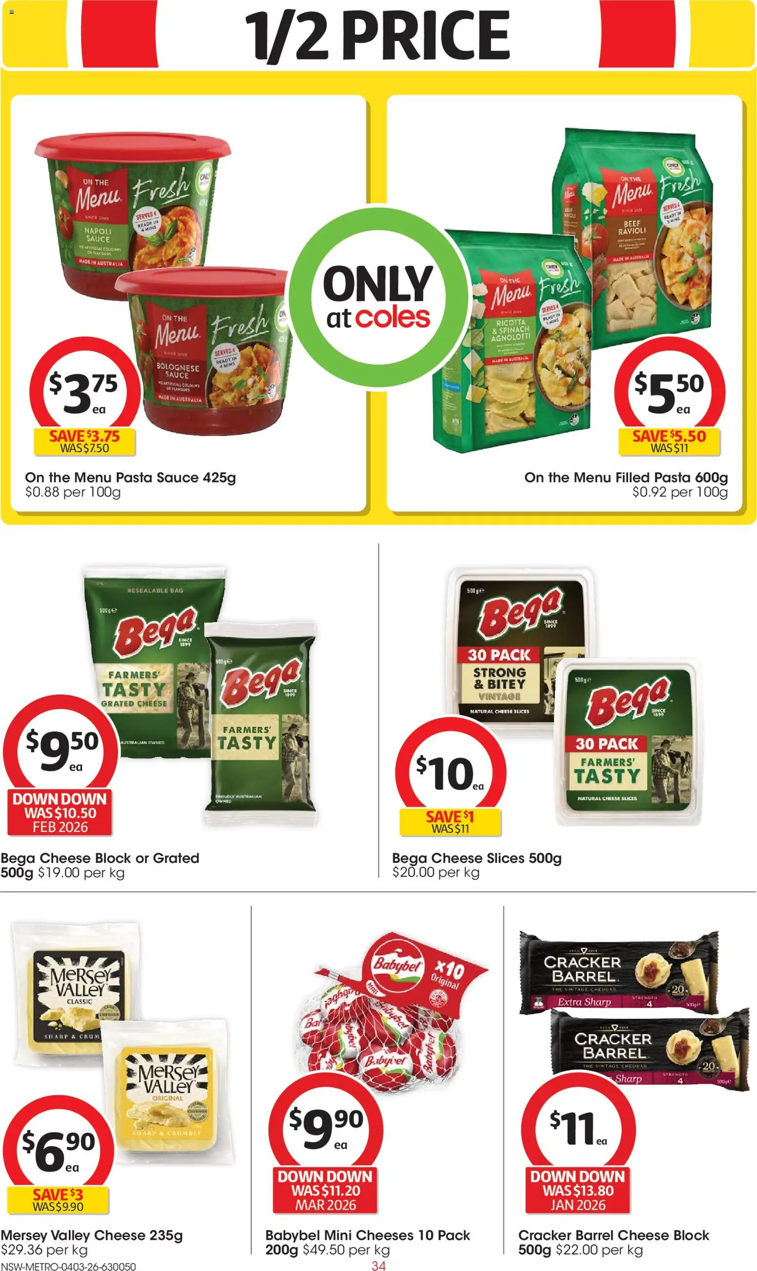Coles catalogue  - page 34- valid from 04/03/2026