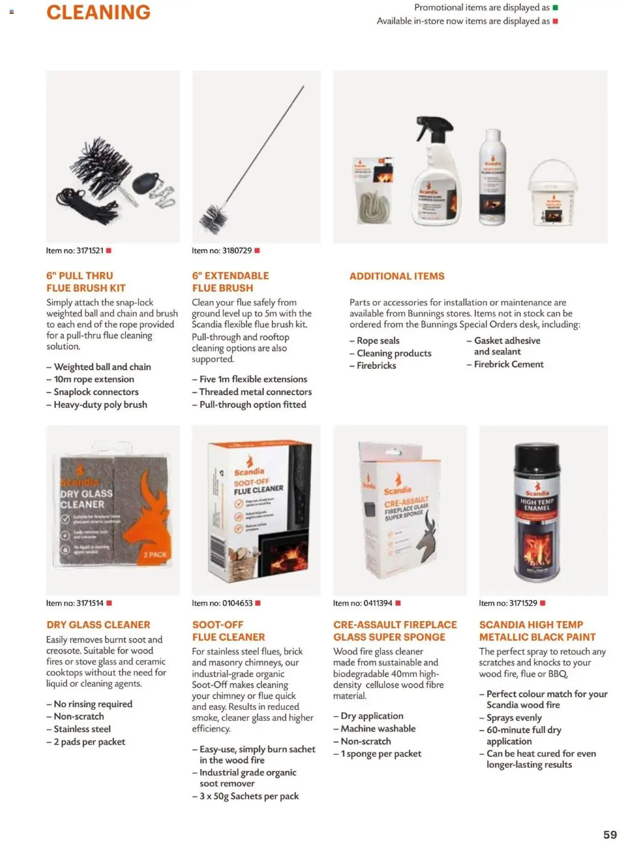 Bunnings Warehouse Scandia Range & Accessories Brochure 2025 - page 59- valid from 31/03/2025