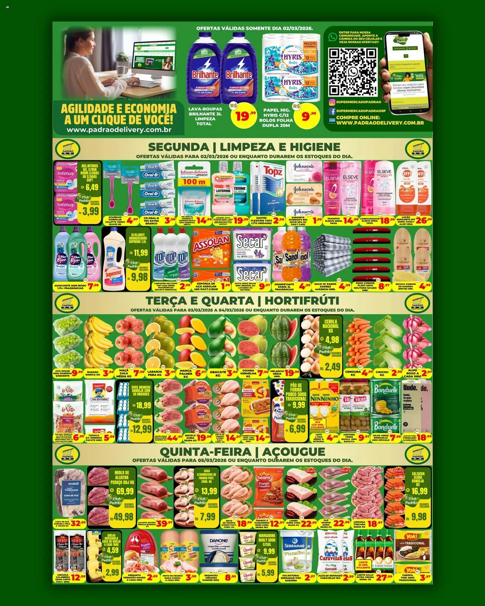 Supermercado Padrão - Ofertas da semana - página 1- válido a partir de 02/03/2026
