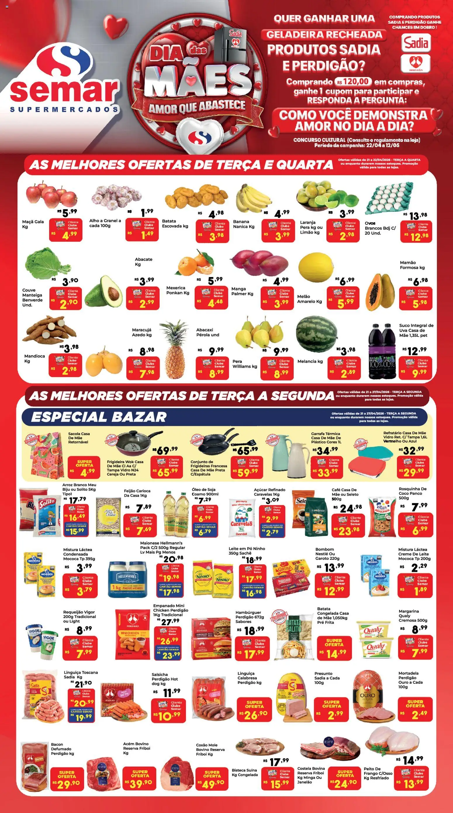 Semar Supermercado - Ofertas da semana - página 1- válido a partir de 21/04/2026
