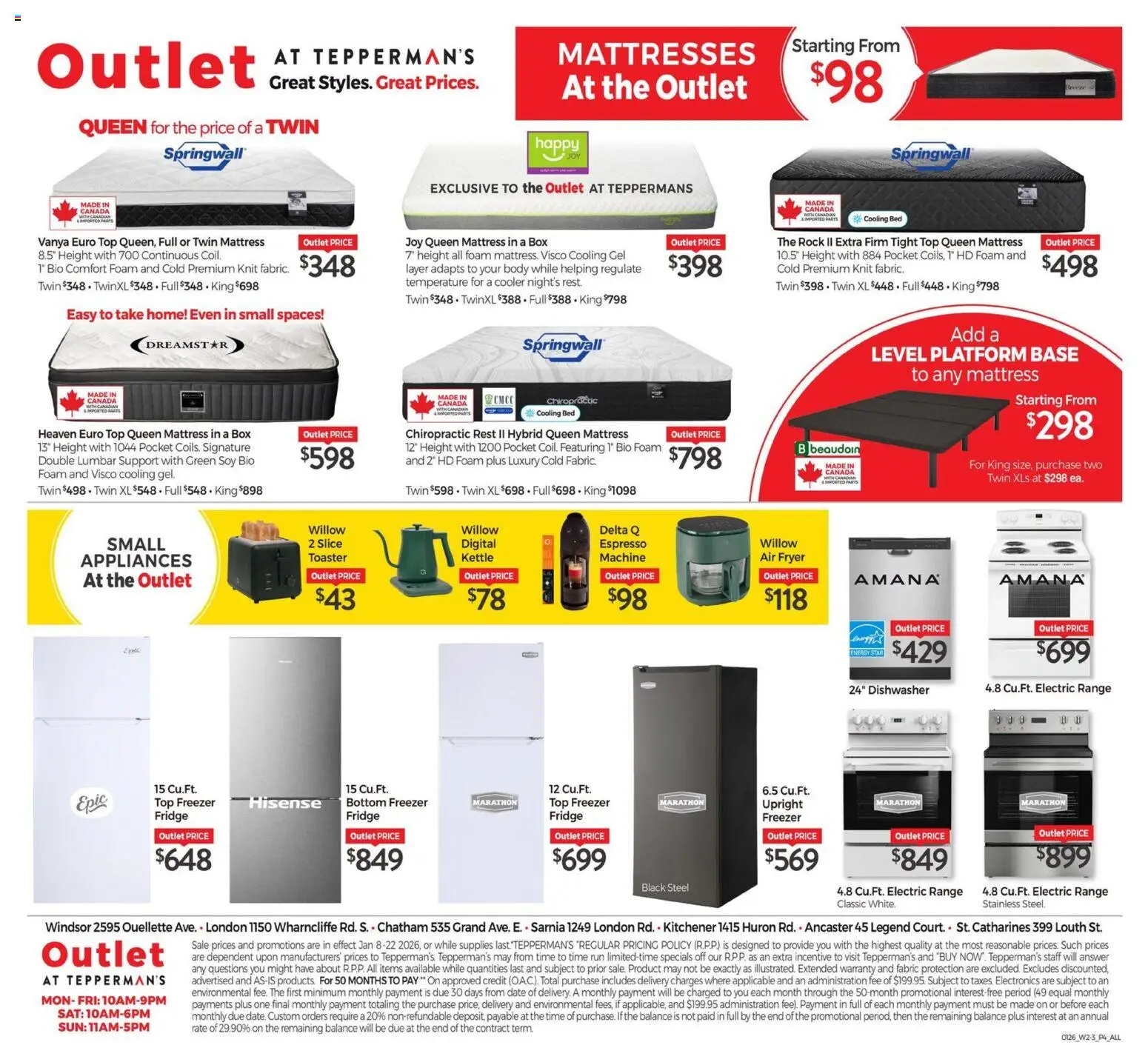 Tepperman's outlet - page 4- valid from Jan 8, 2026