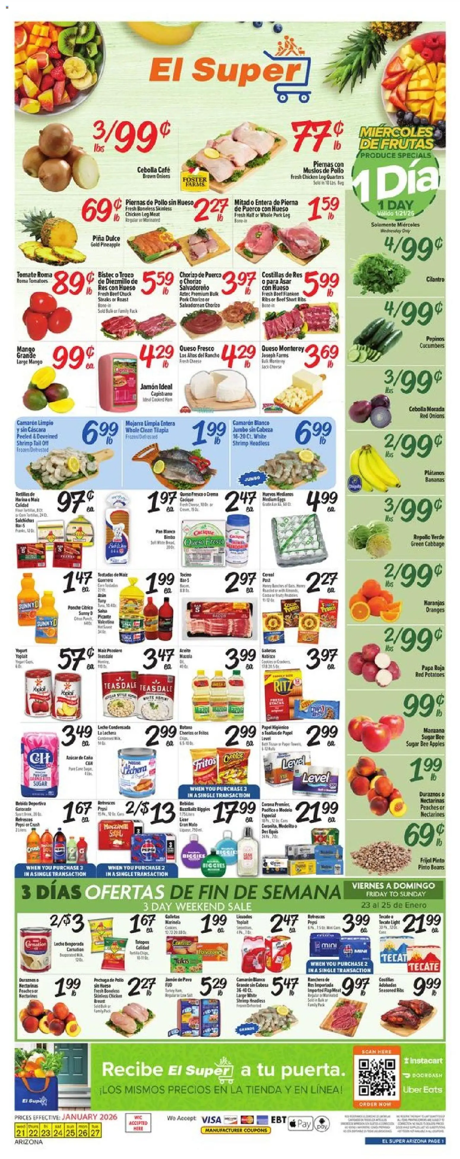 El Super Weekly Ad - AK - page 1- valid from 01/21/2026