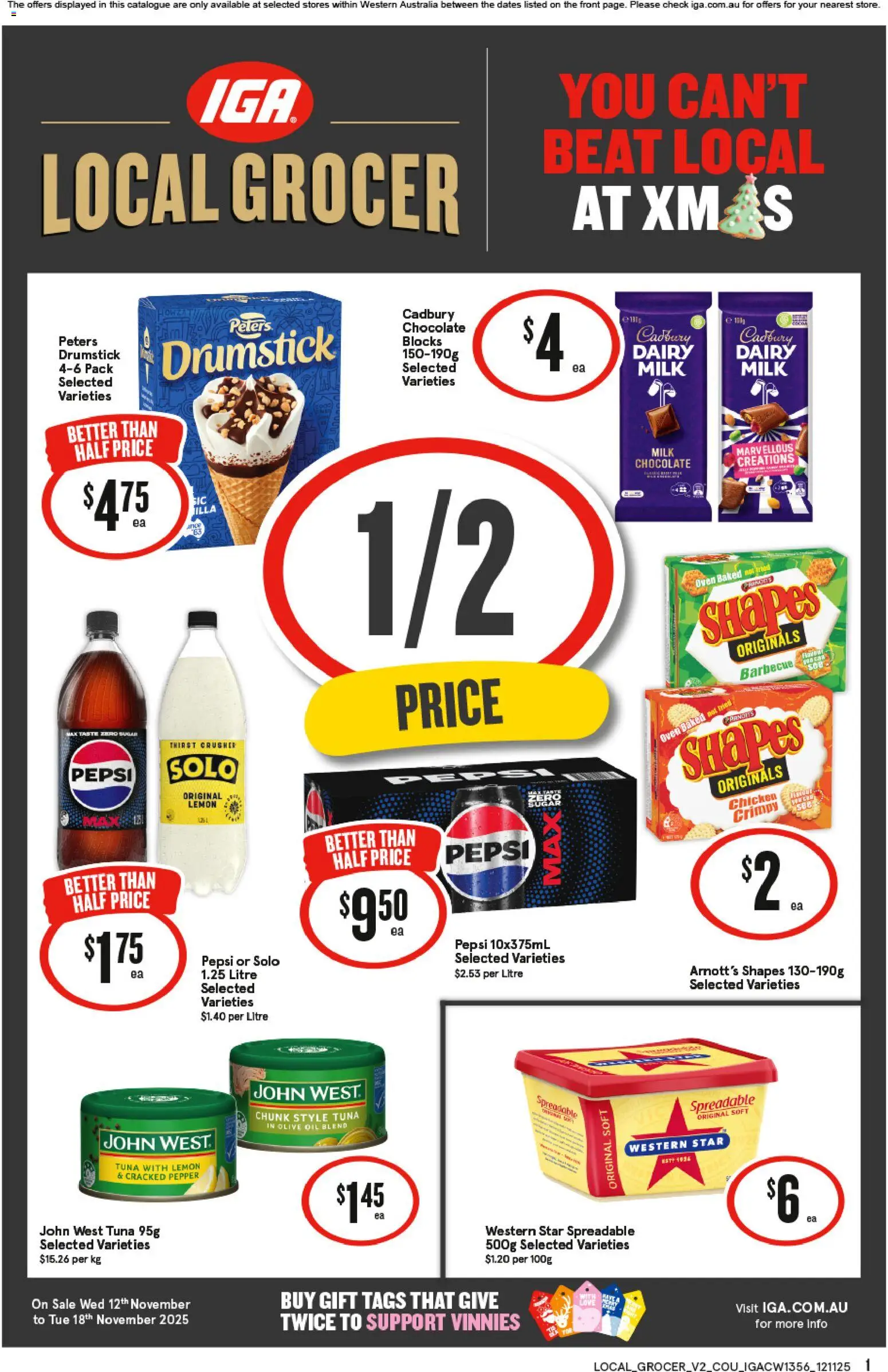 IGA Local Grocer WA - page 1- valid from 12/11/2025