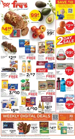 Preview Fry's Food Weekly Ad valid from 10/22/2025
