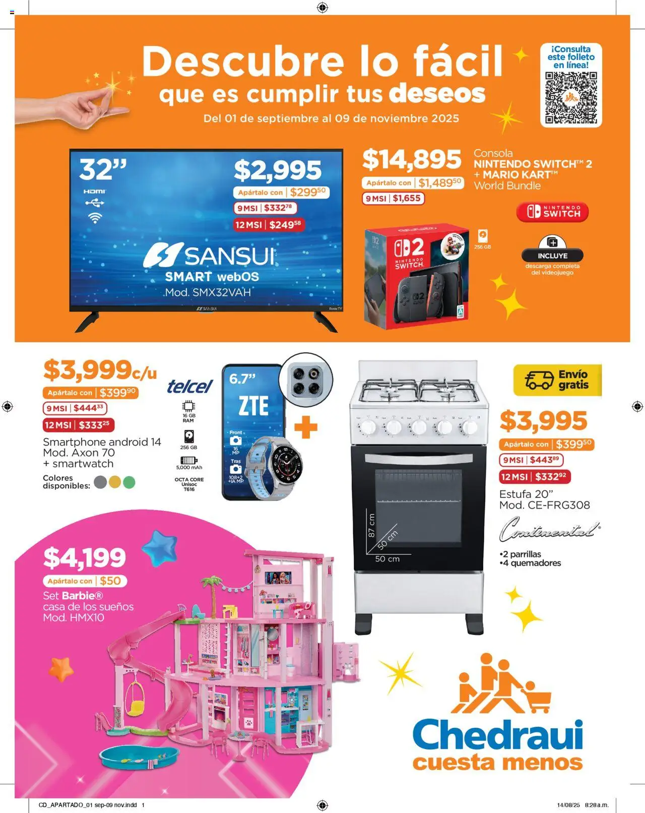 Chedraui - Promociones Cuesta Menos Cumplir Tus Deseos - página 1- válido desde 01/09/2025