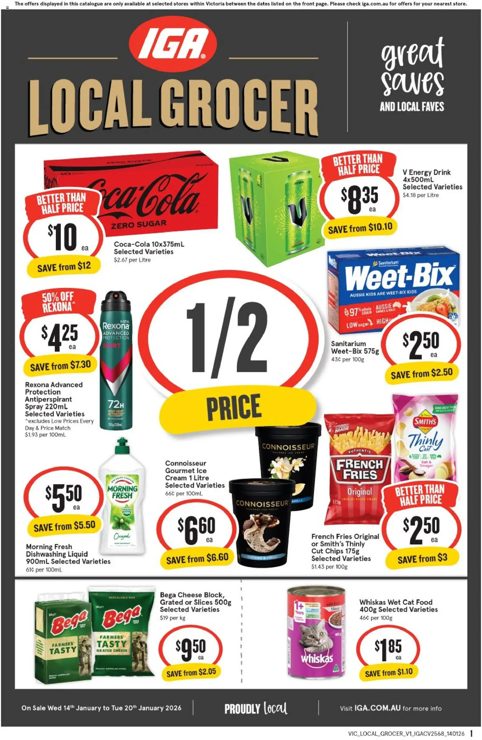 IGA Local Grocer VIC - page 1- valid from 14/01/2026
