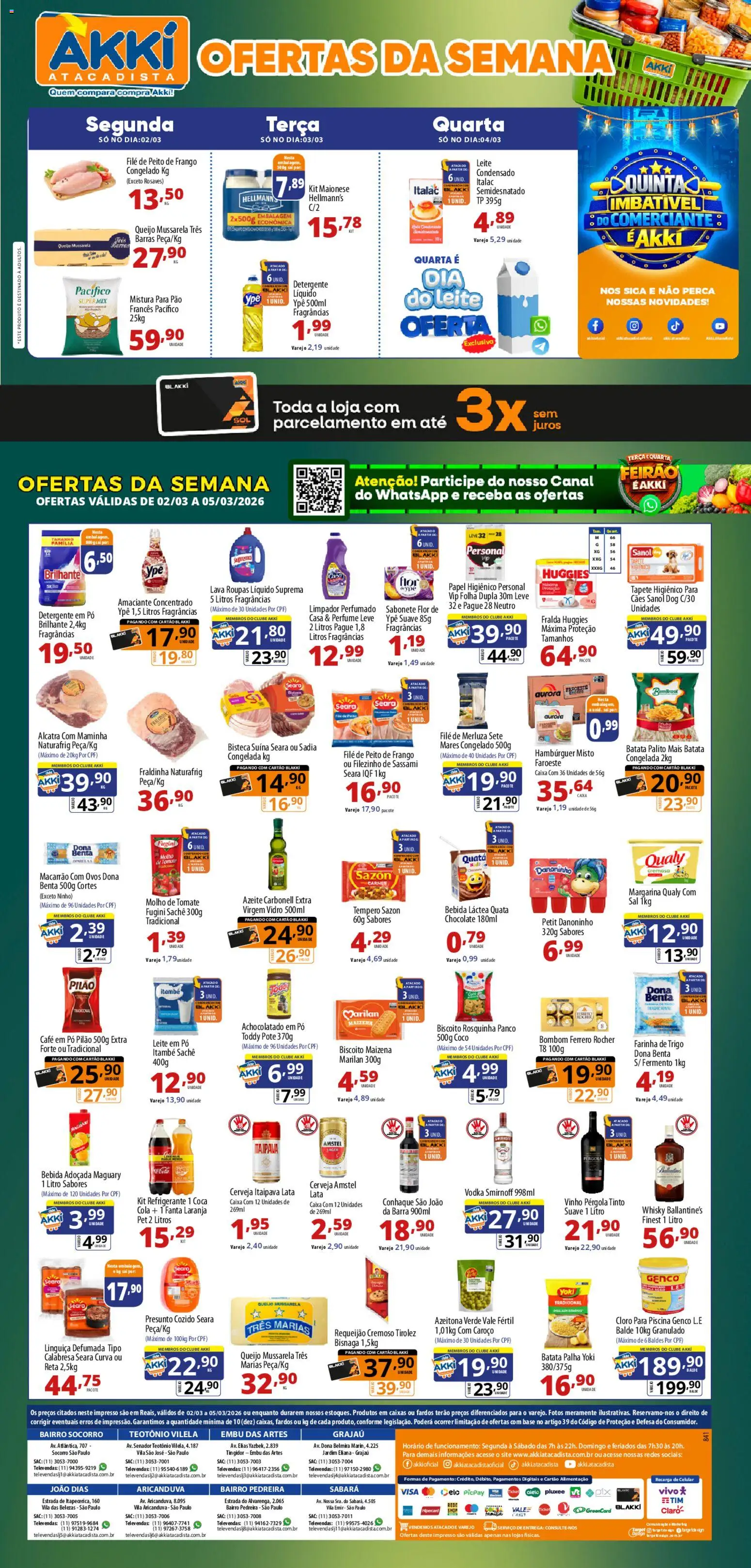 Akki Atacadista - Ofertas da semana - página 1- válido a partir de 02/03/2026
