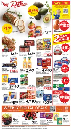 Preview Dillons Weekly Ad valid from 10/22/2025
