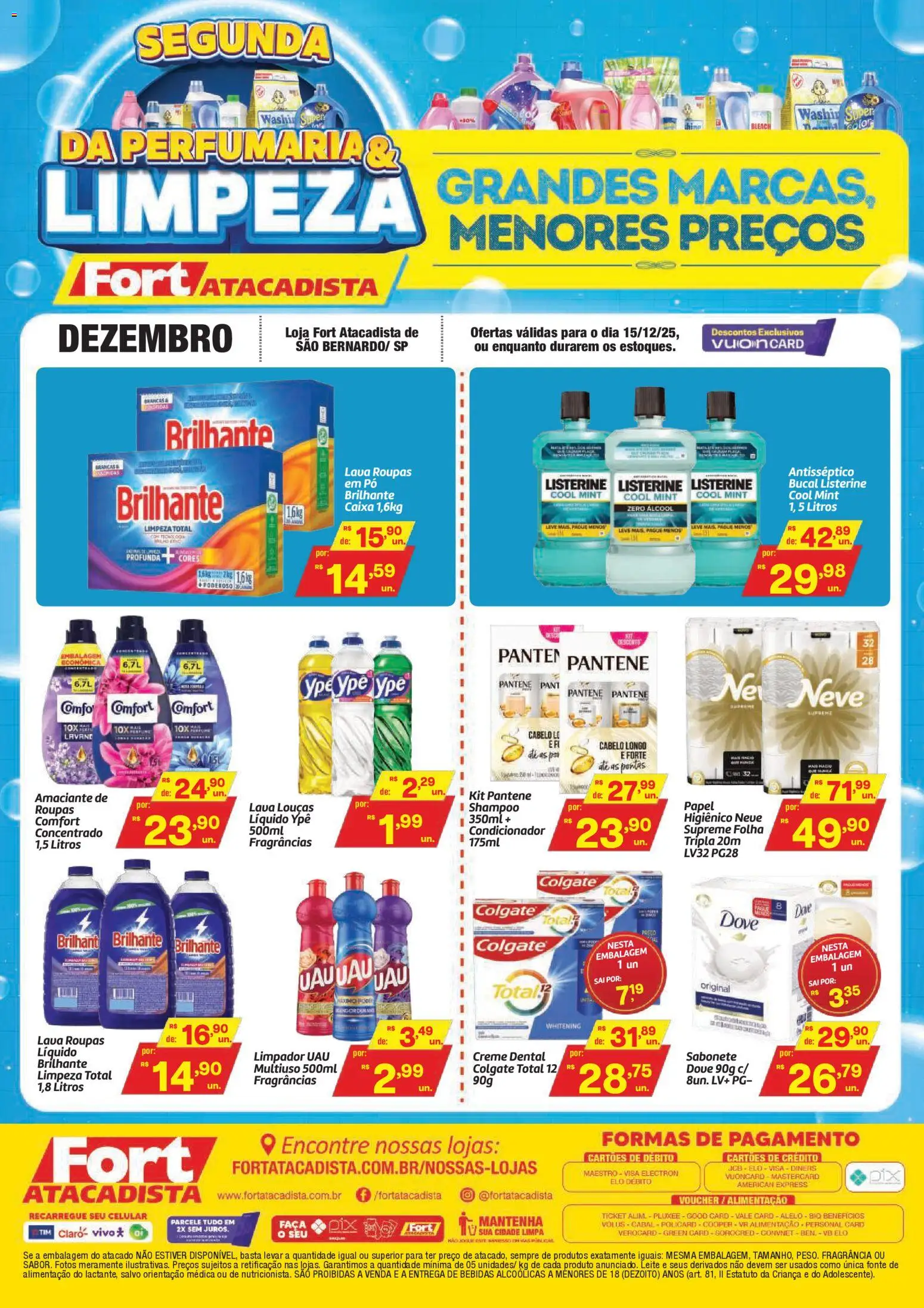 Fort Atacadista - Ofertas Perfumaria e Limpeza - página 1- válido a partir de 01/12/2025
