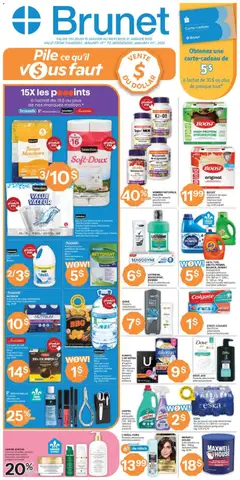 Preview Brunet weekly flyer / circulaire valid from Jan 15, 2026