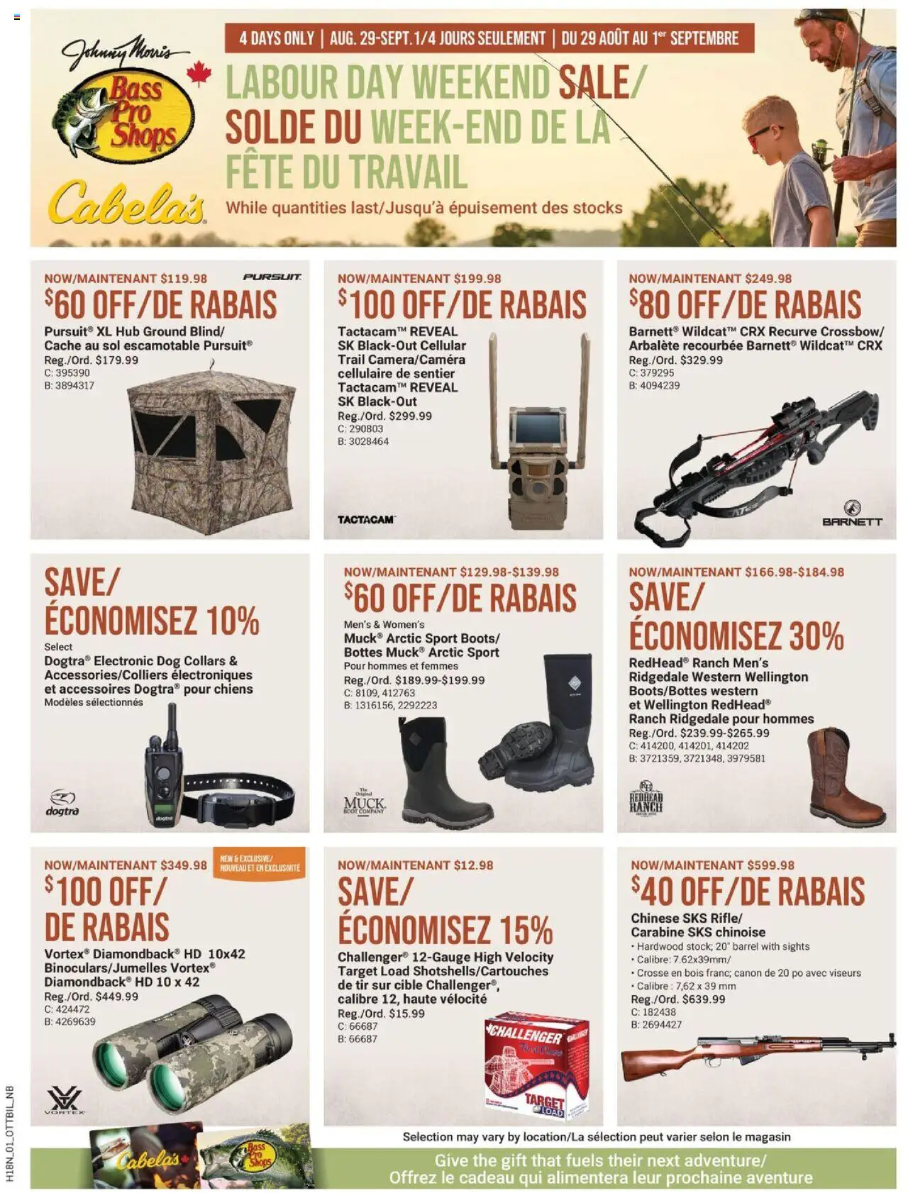 Cabelas flyer / circulaire - page 1- valid from Aug 29, 2025