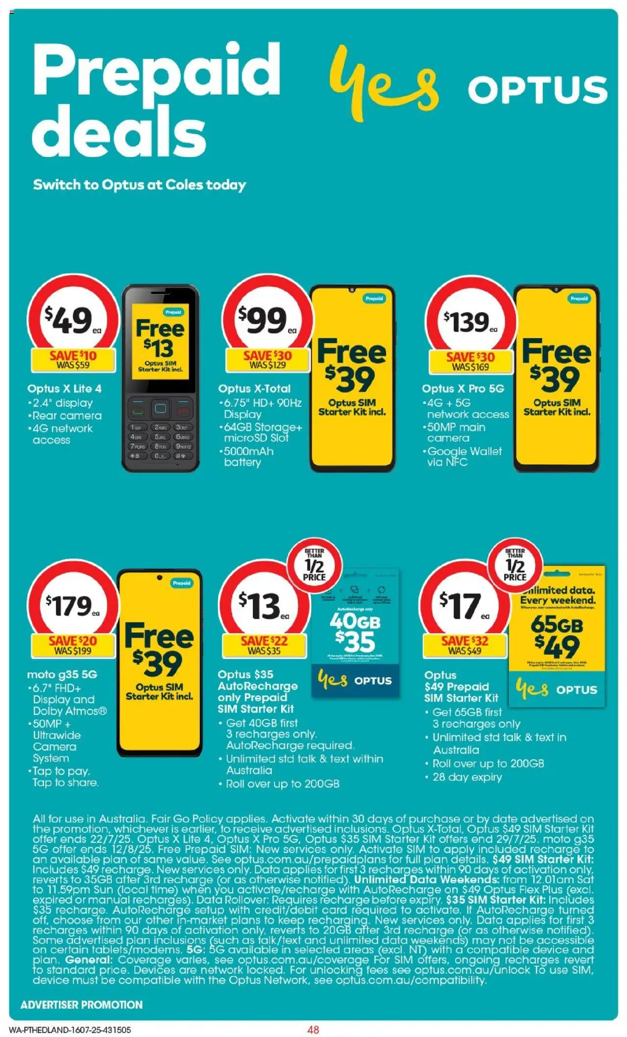 Coles Catalogue PT Hedland - page 48- valid from 16/07/2025