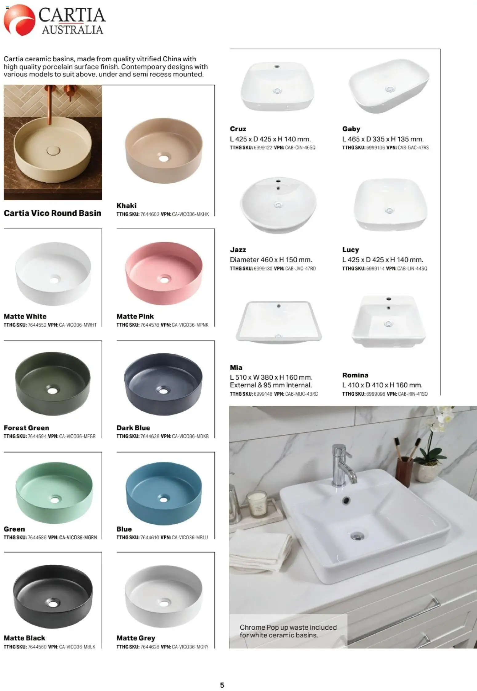 Mitre 10 - Bathroom, Kitchen and Laundry E-selection Guide 2026 - page 5- valid from 13/02/2026