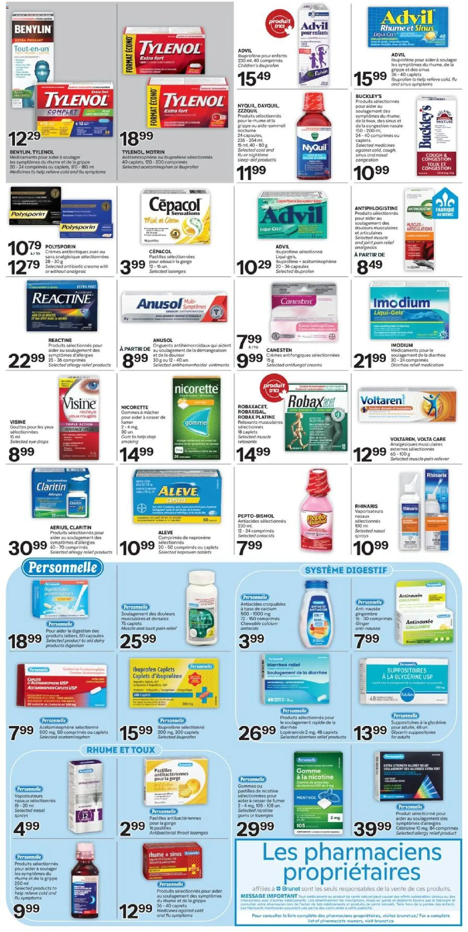 Brunet weekly flyer / circulaire - page 3- valid from Jan 15, 2026