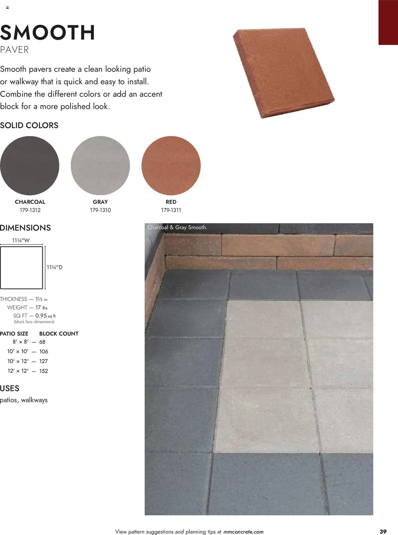 Menards Landscape Concrete Block - page 39- valid from 03/13/2025