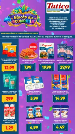 Pré-visualização Tatico - Ofertas da semana válida a partir de 16/02/2026
