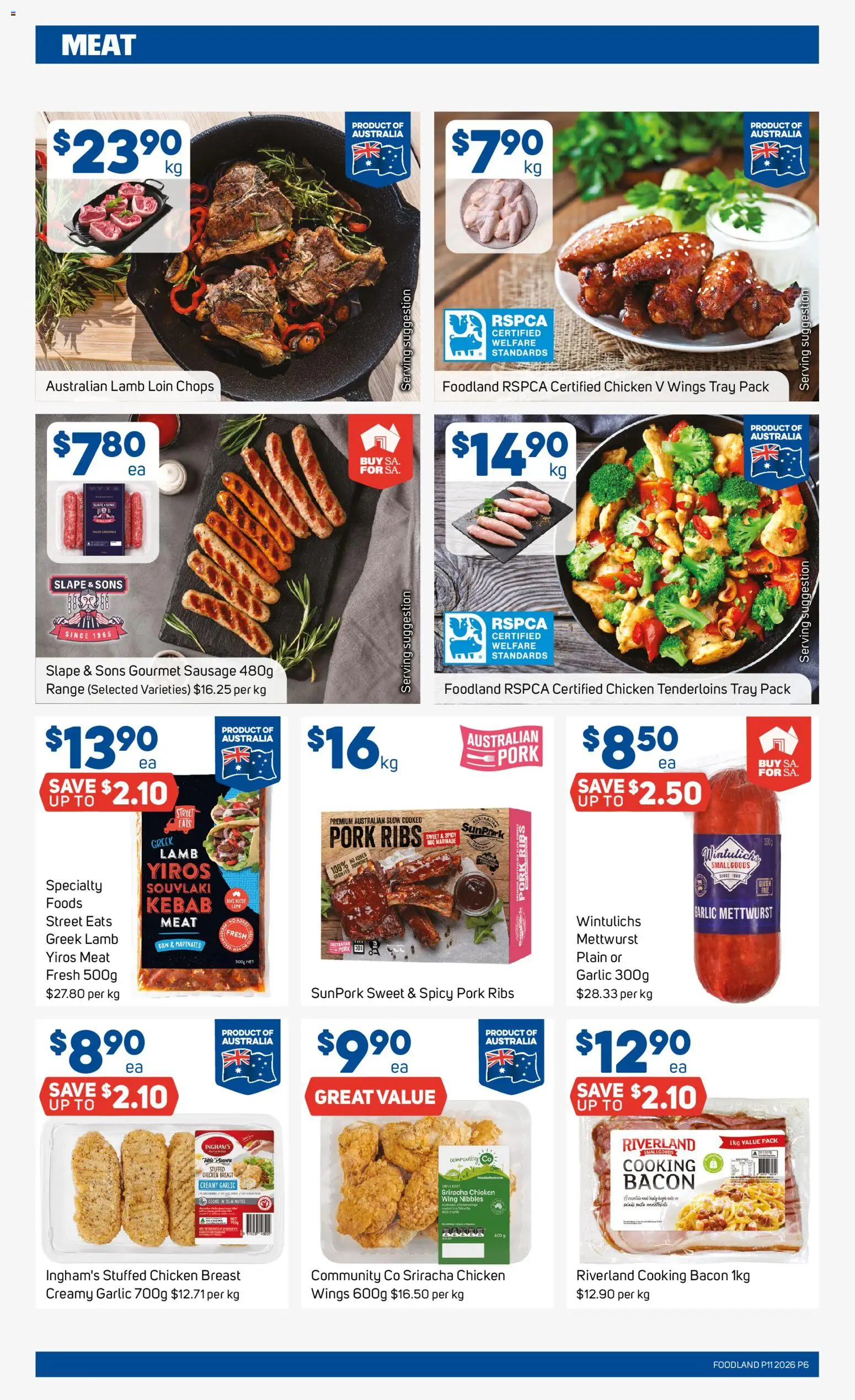 Foodland catalogue  - page 6- valid from 11/03/2026