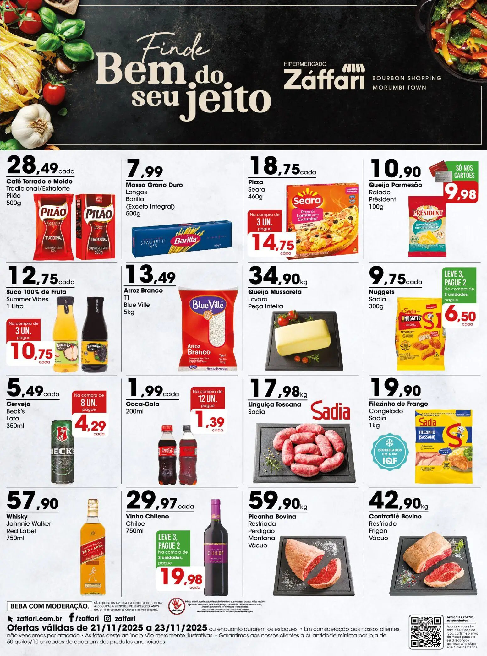 Zaffari - Ofertas Fim de semana - página 1- válido a partir de 21/11/2025
