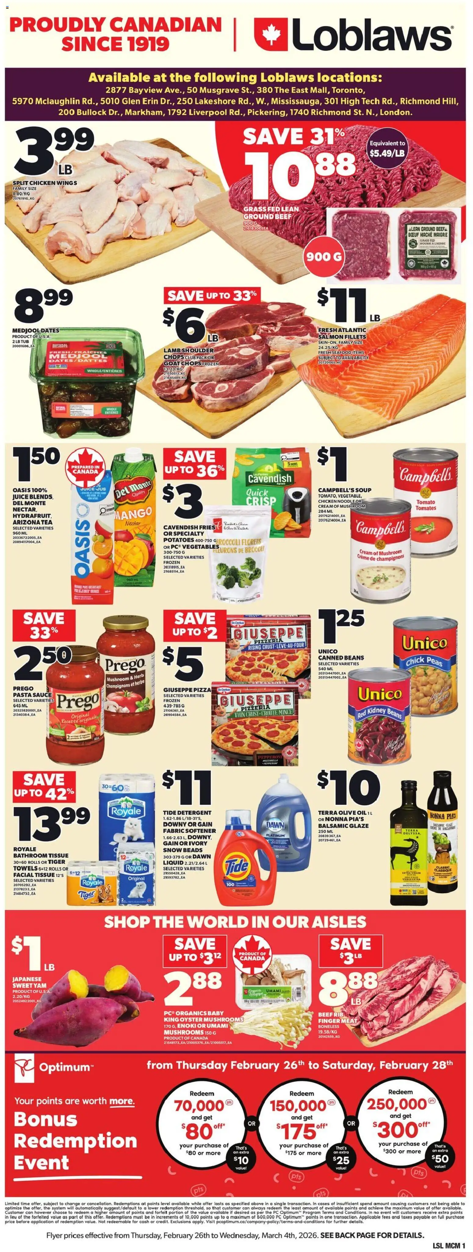 Loblaws weekly flyer / circulaire - page 3- valid from Feb 26, 2026