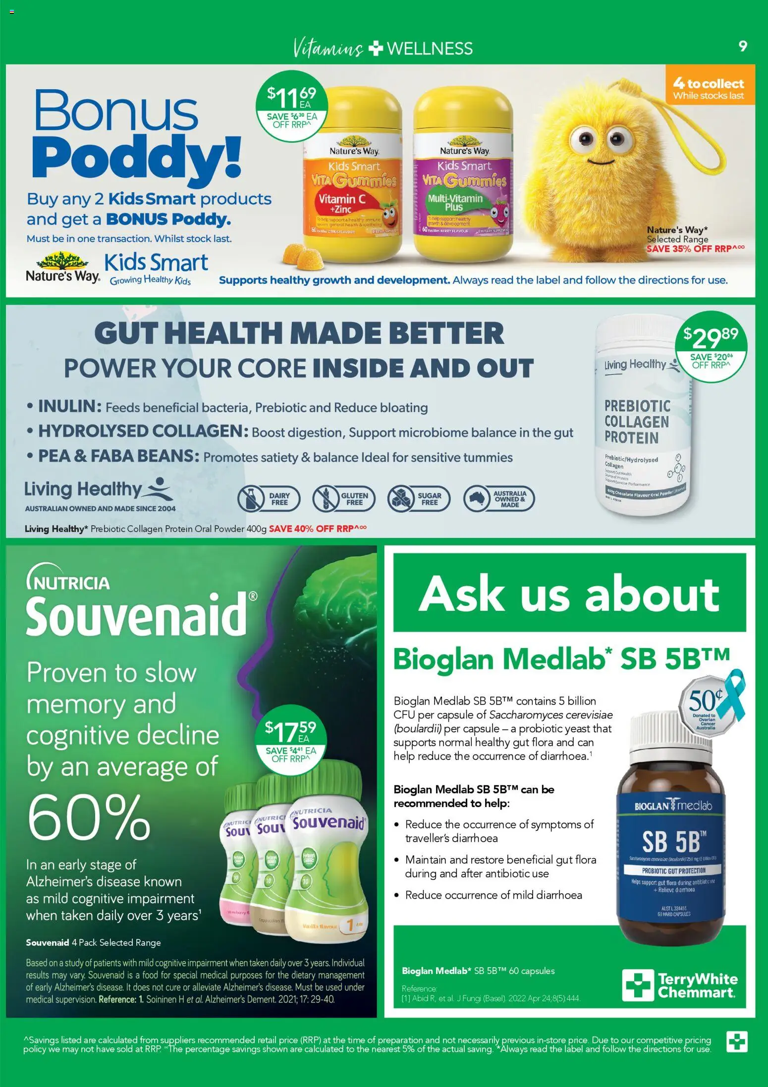 Terry White catalogue  - page 9- valid from 05/03/2026