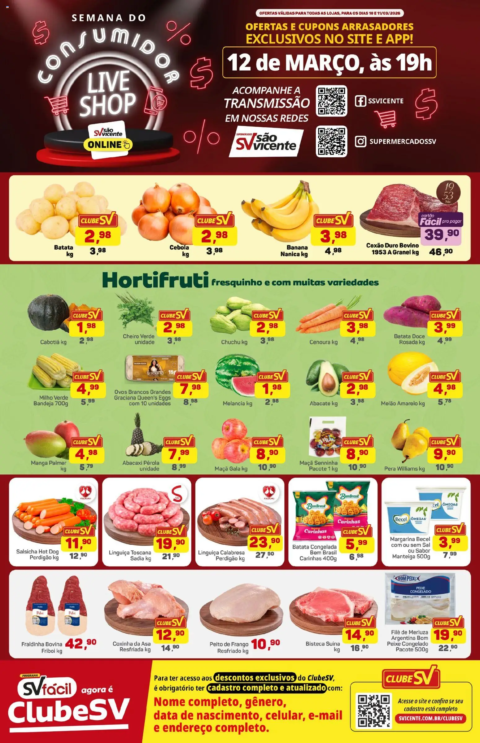 Supermercados São Vicente - Ofertas da semana - página 1- válido a partir de 10/03/2026
